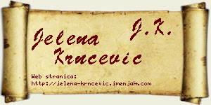 Jelena Krnčević vizit kartica